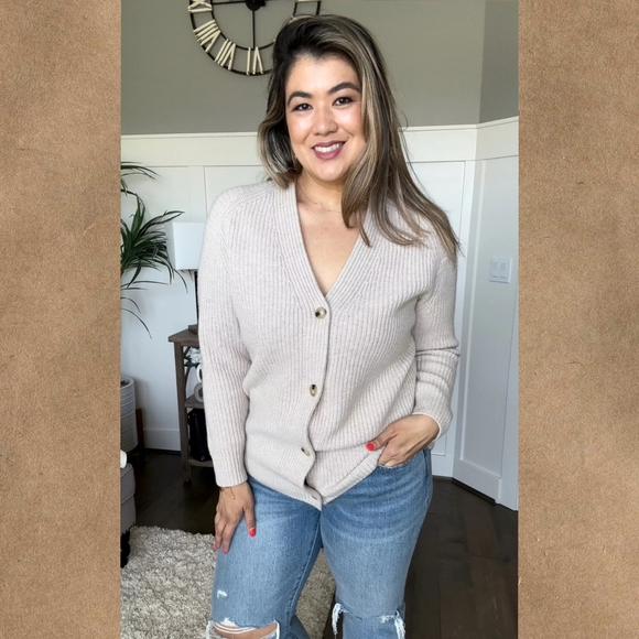 VINCE Wool/Cashmere Blend Cardigan - Picture 1 of 9